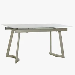 Mesa Jantar Tampo em Vidro Extensível | 140–180x80x76 cm
