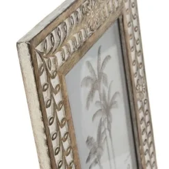 Moldura de Madeira com Flores 20x25