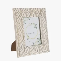 Moldura de Madeira com Folhas 13x18