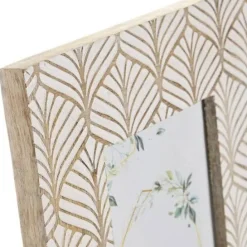 Moldura de Madeira com Folhas 13x18