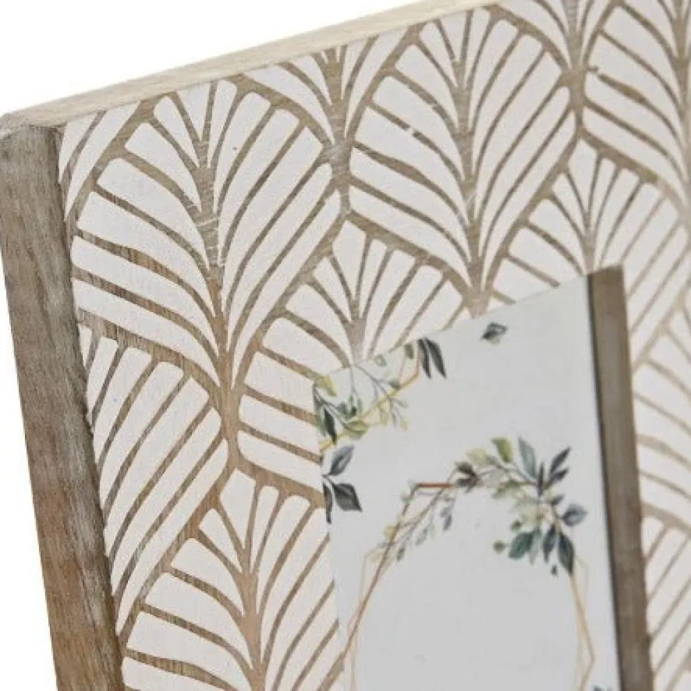 Moldura de Madeira com Folhas 10x15