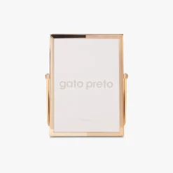 Moldura Tons Dourado com Pé 13x18