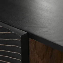 Móvel de Televisão de Metal e Madeira
