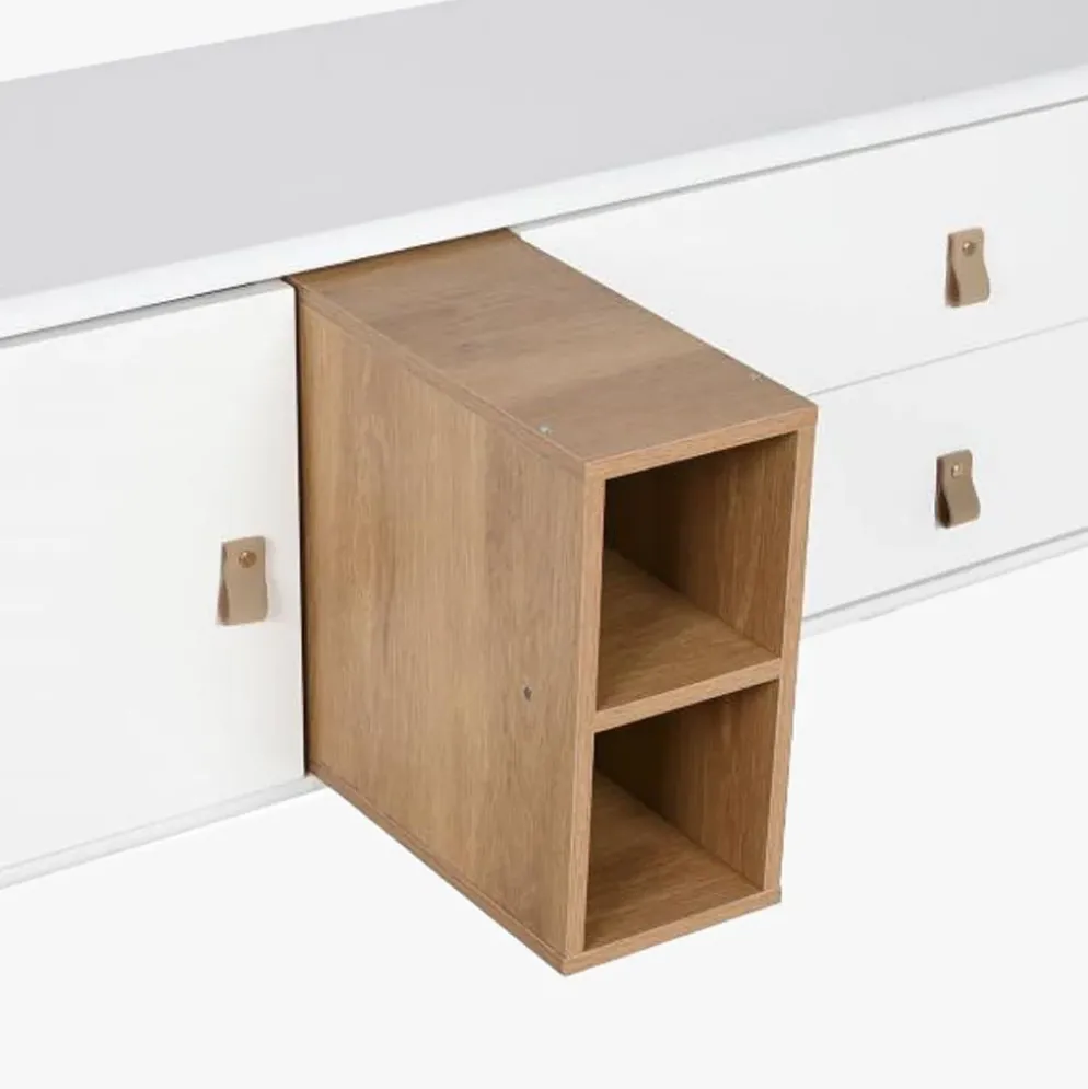 Móvel TV com Duas Gavetas e Uma Porta 140x40x55