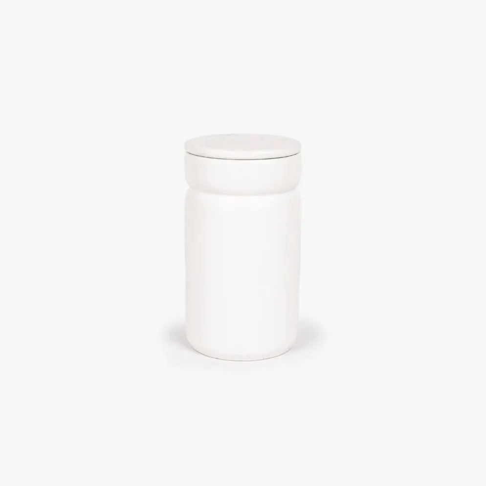 Pote em cerâmica branco