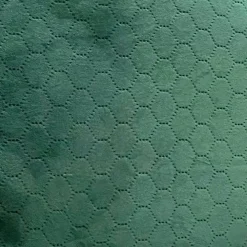 Pouf Verde Esmeralda de Veludo com padrão e arrumação