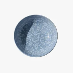 Prato de Sopa Mandalas Azul