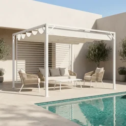Pérgola de Alumínio Branca