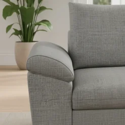 Sofá-cama com chaise longue reversível e arrumação