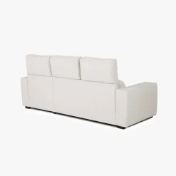 Sofá Cama com Chaise Longue Reversível e Encosto Reclinável