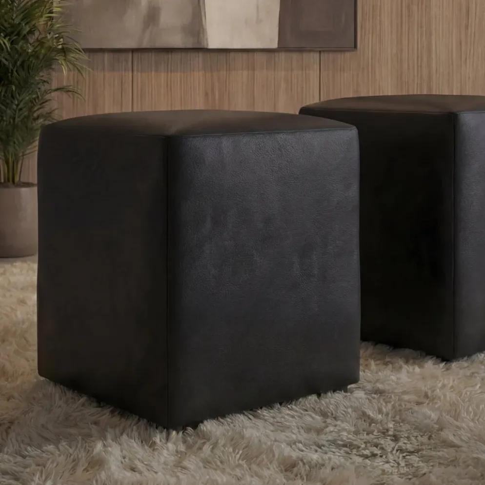Sofá cama com chaise longue reversível, cabeceiras ajustáveis e dois pufes