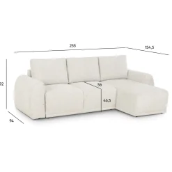 Sofá Cama 3 Lugares com CHL Reversivel