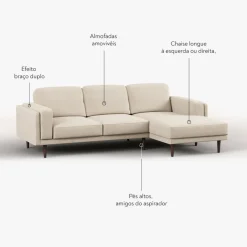 Sofá Chaise Longueà esquerda