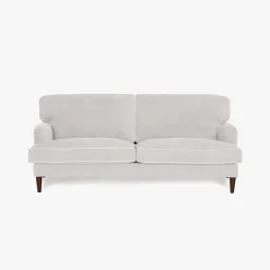 Sofá 3 Lugares com Perfis em Bege 200x94x86