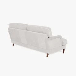 Sofá 3 Lugares Com Perfis em Bege 200x94x86