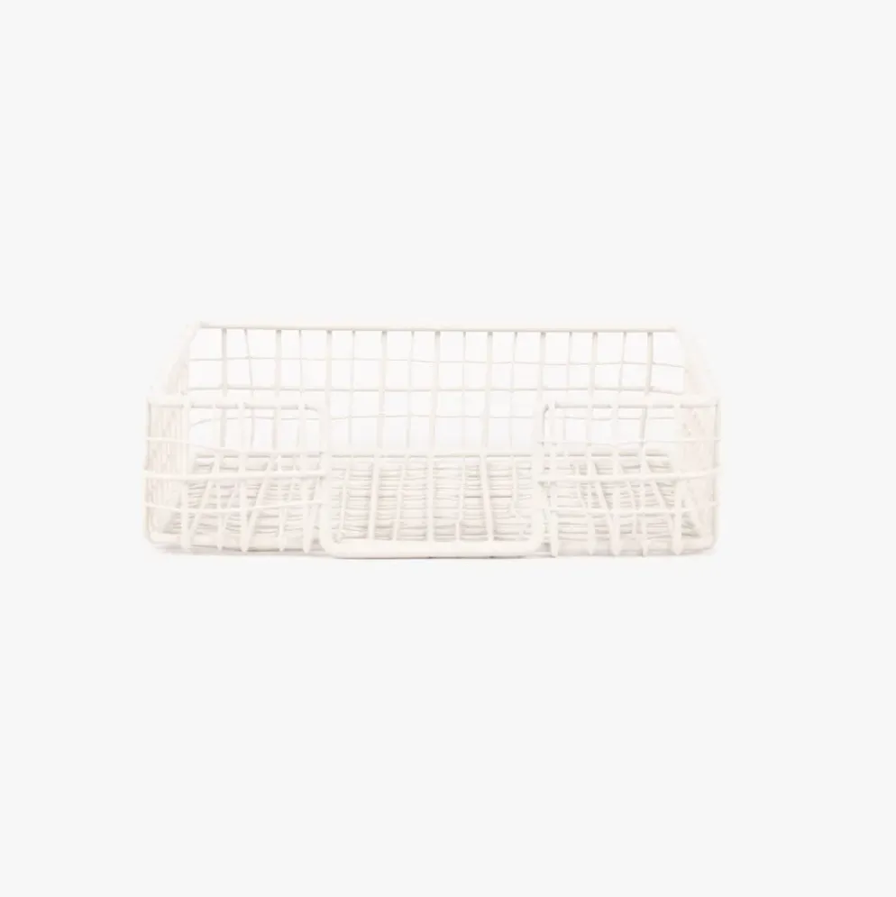 Suporte de Guardanapos em metal branco