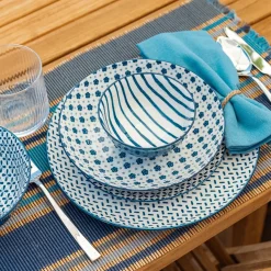 Taça Listas Azul 11,5cm