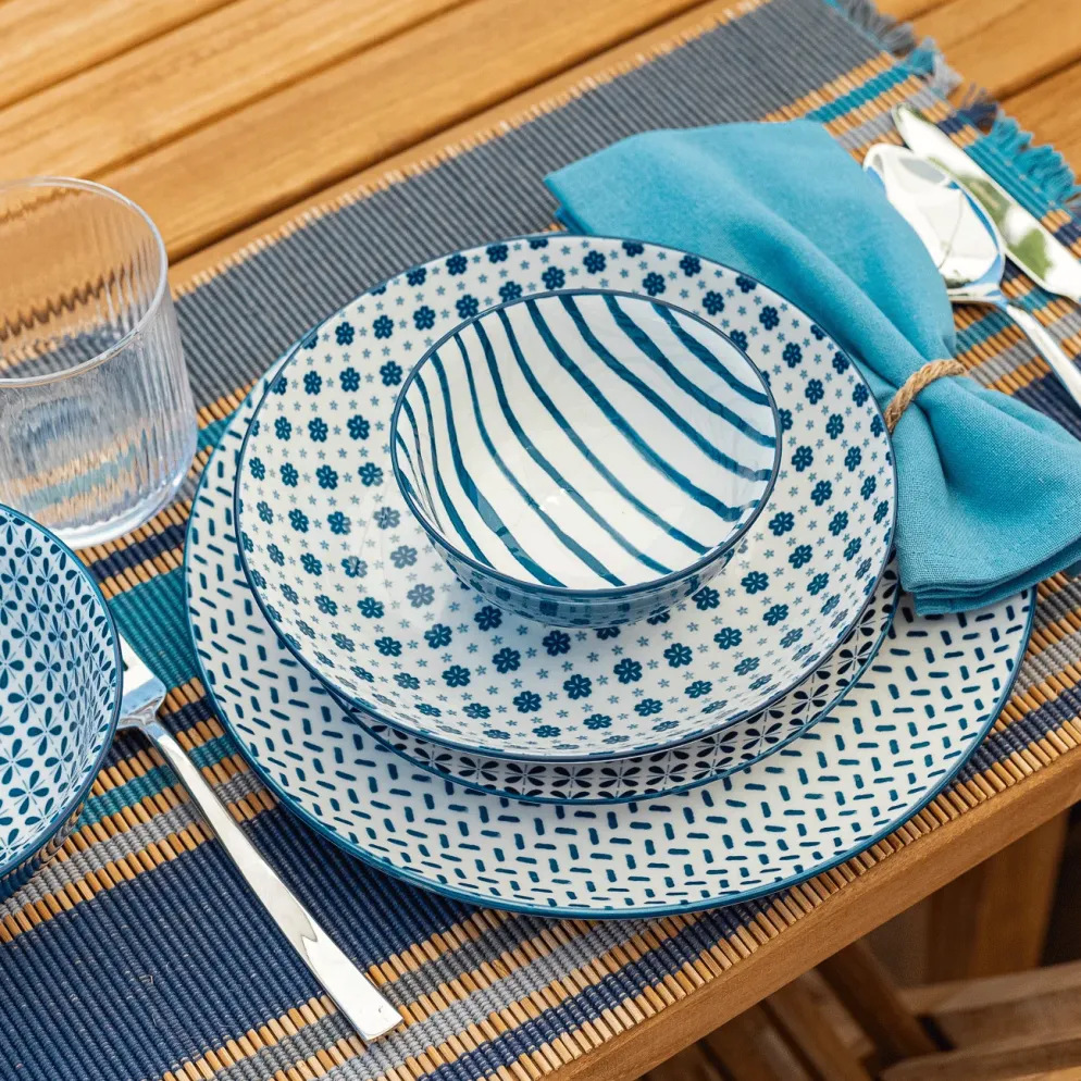 Taça Listas Azul 11,5cm