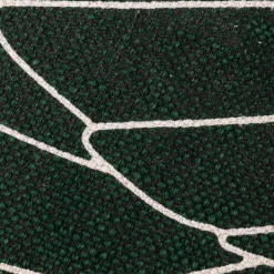 Tapete algodão folhas verde 170x240
