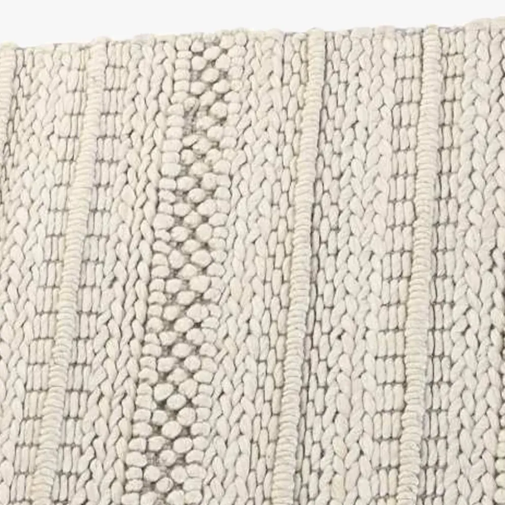 Tapete com Listas Branco 160x230