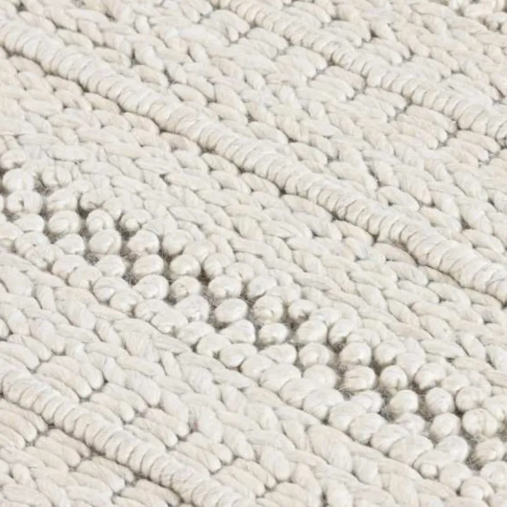 Tapete com Listas Branco 160x230