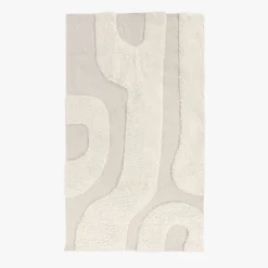 Tapete Lã Branco Padrão 160x230