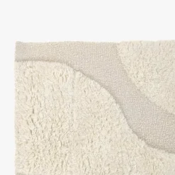 Tapete Lã Branco Padrão 160x230