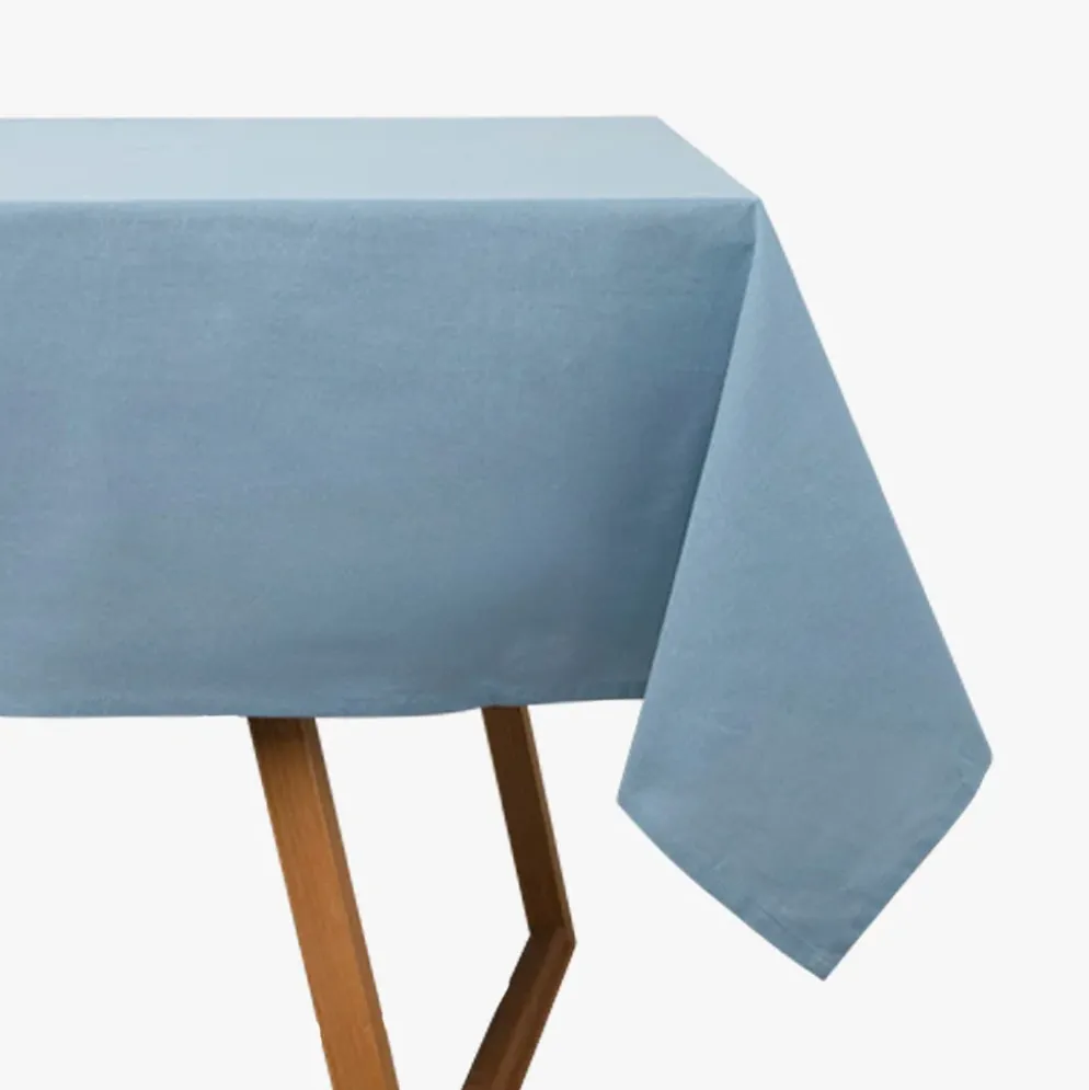 Toalha de Mesa Algodão Retangular Azul