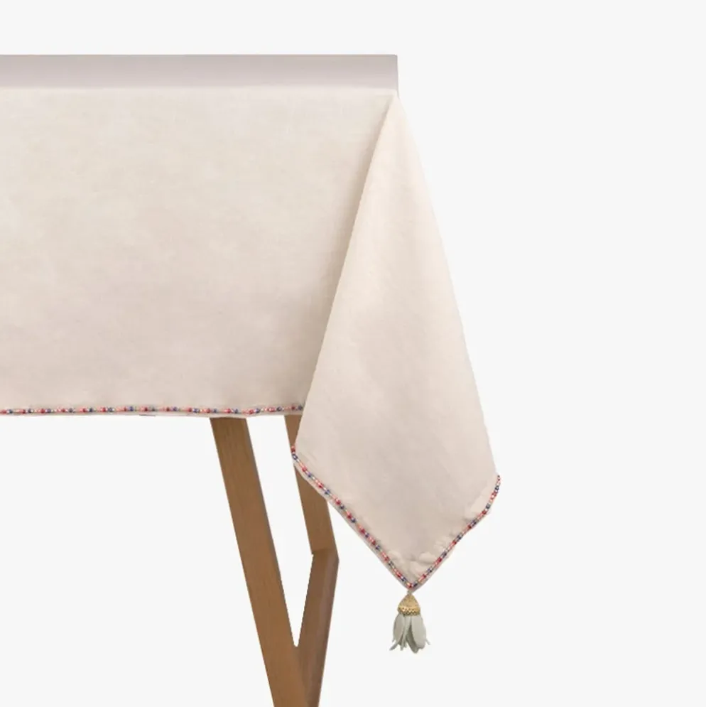 Toalha de Mesa Retangular Algodão e Linho