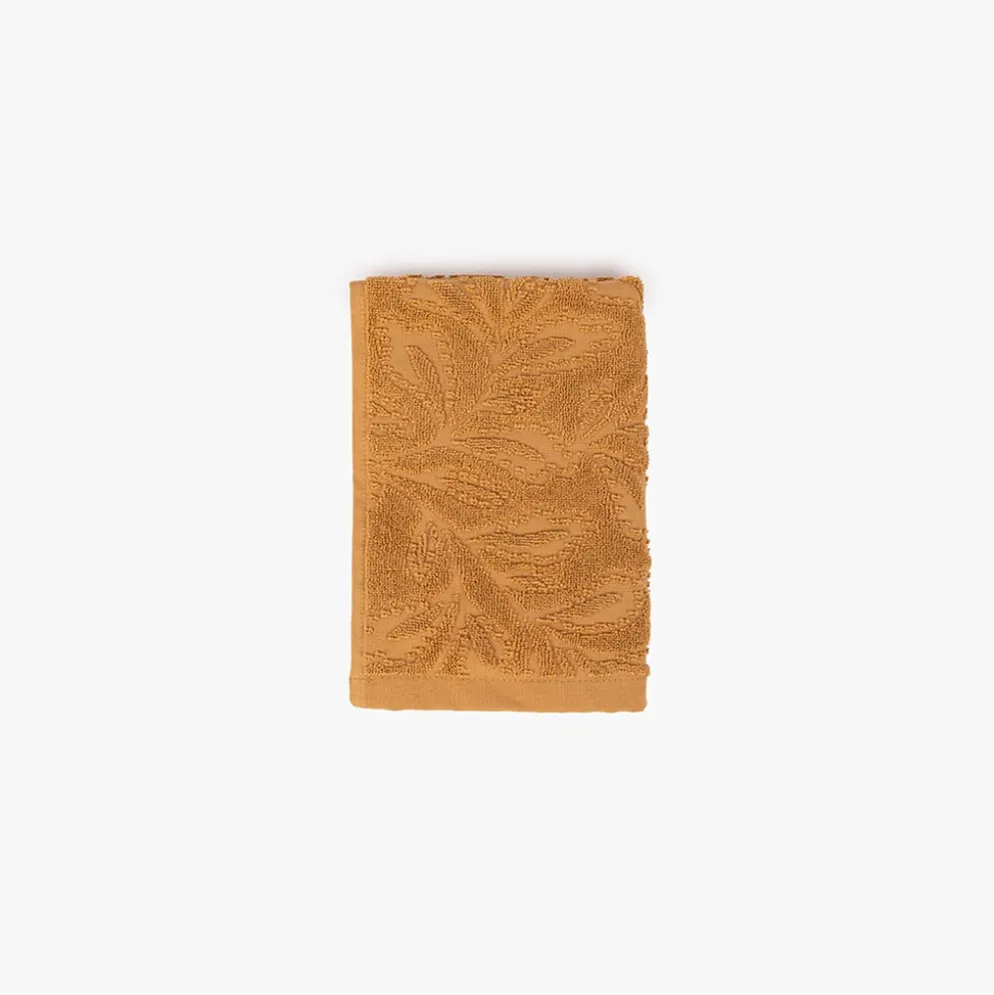 Toalha de Mãos Jacquard Floral Amarelo 30x50 cm