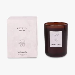 Vela Perfumada em Copo de Vidro Citrus e Baunilha