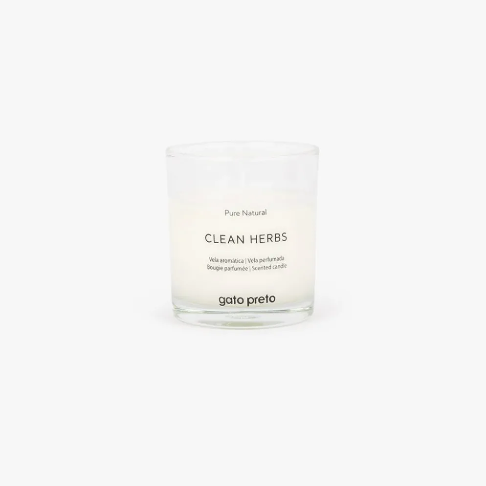 Vela Perfumada em Copo de Vidro Clean Herbs 160g