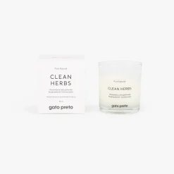 Vela Perfumada em Copo de Vidro Clean Herbs 160g